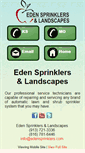 Mobile Screenshot of edensprinklers.com